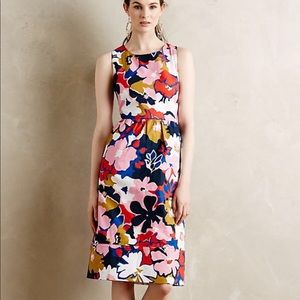 Anthro Whit Two Petalprint floral midi dress 2